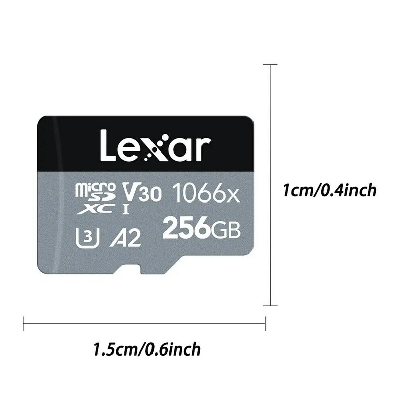 Lexar-Carte Micro SD pour téléphone, 128 Go, 32 Go, 64 Go, 256 Go, 512 Go, Carte Flash TF, C10U1, U3, 4K, V10, V30, Carte mémoire