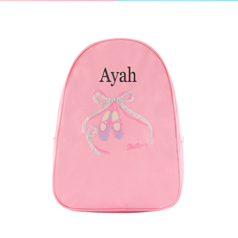 Bolsas de baile personalizadas para niñas, mochilas de entrenamiento de baile con nombre bordado, bolsa de regalo