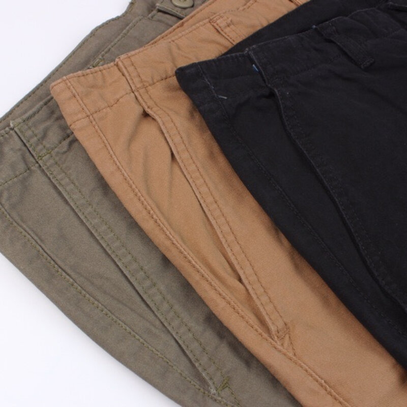 Europejski amerykański funkcjonalne spodnie Cargo męskie w stylu brytyjskim soczewki CP luźne spodnie na co dzień zmiękczana bawełna męskie spodnie na piesze wycieczki