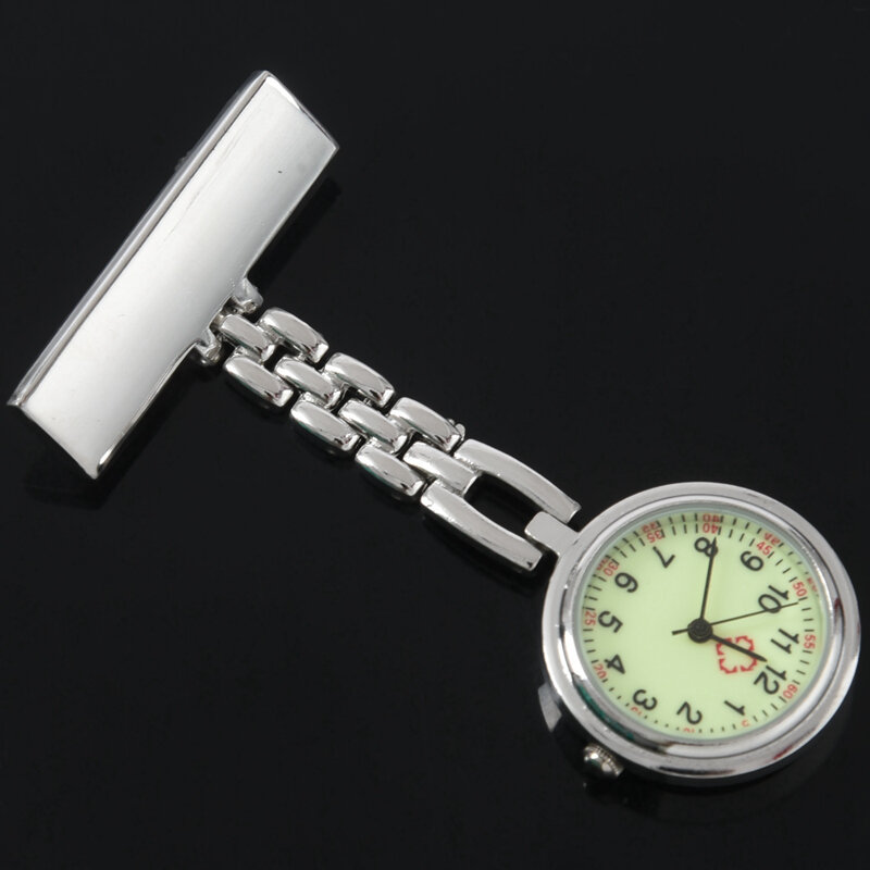 2 sztuk broszka dla pielęgniarki kieszonkowy Fob wisiorek zegarek kwarcowy nowy 7.2Cm i 8.5Cm