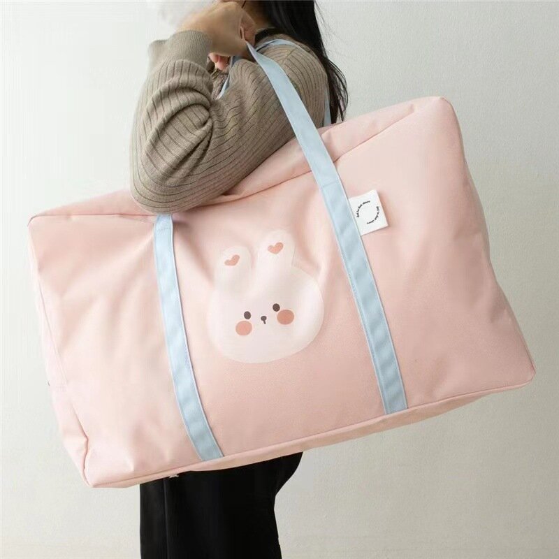 Ins Baby Kindergarten Quilt Storage Bag Korean Style Cute Cartoon Baby Bedding Travel Large Capacity Luggage Bag