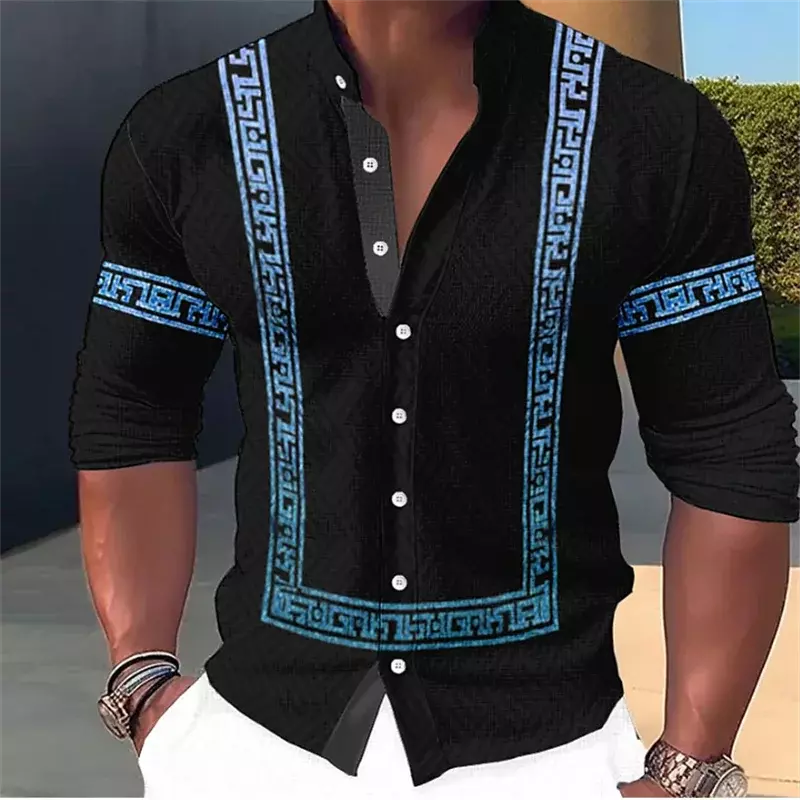 Men's formal shirt designer design new fashion fashion casual high quality soft and comfortable material 2023 spring and autumn