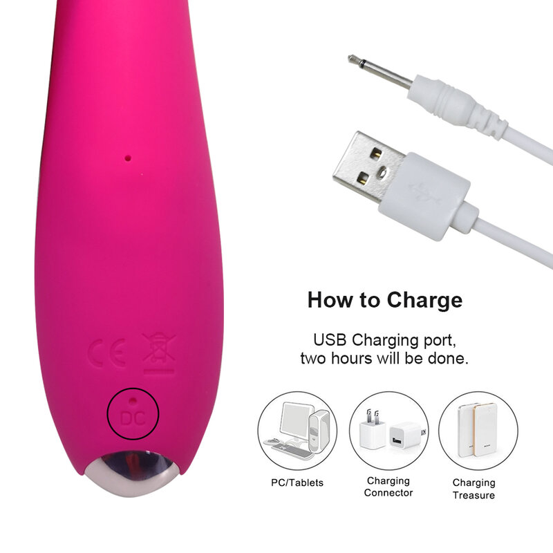 Cable de carga USB DC para vibrador, producto para adultos, 18 juguetes sexuales para mujer