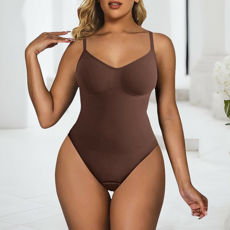 Bodysuit Sheer One Piece Bright Body Women Solid Color Sexy Top Crotchless Sissy Naked Tight Fitting Teddy Lingerie Clothes