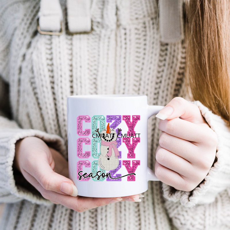 Cute Cat Transfer Stickers para senhoras e meninas, etiqueta personalizada, DIY, impermeável, logotipo para Libbey Glass Can, desenhos animados, UV DTF Cup, 16oz