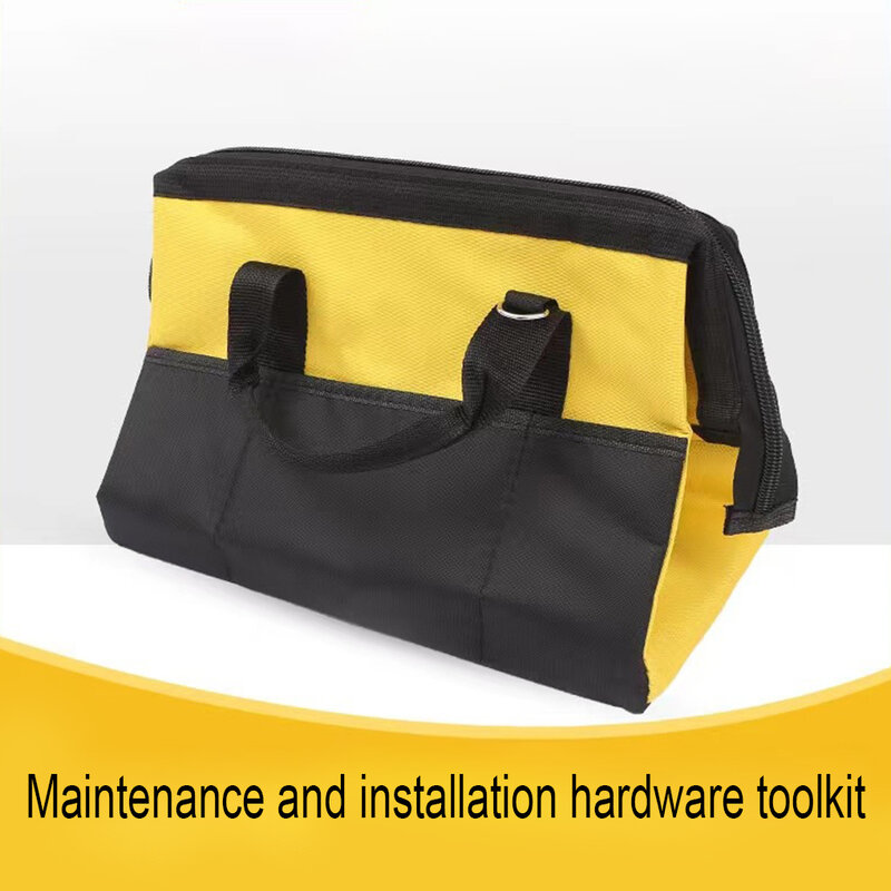 Tas alat kain tahan air untuk ahli listrik, tas peralatan berat portabel tahan lama dan tahan lama listrik 16 inci