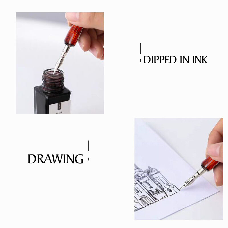 Dainayw 9 pennini per calligrafia Set di penne per immersione per animazione di cartoni animati Lettering Skeching Art Drawing Mapping disegni decorativi