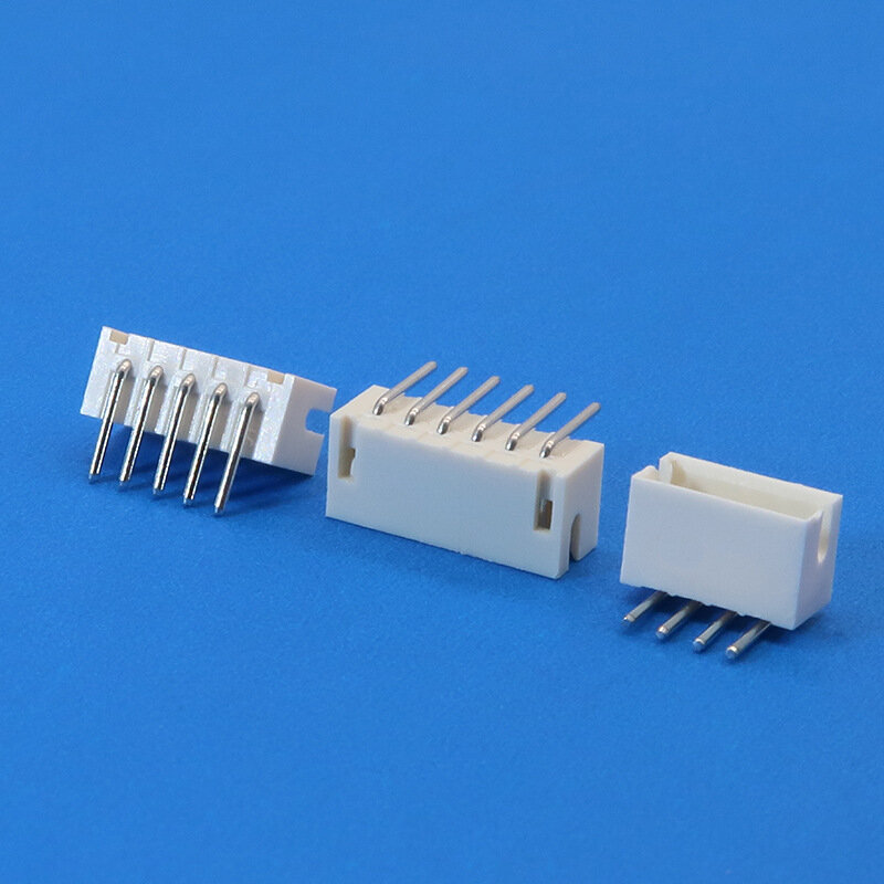 10pcs/bag Supply connector ZH1 5 spacing white horizontal connector 2p-10p temperature resistant connector 1.5 curved needle