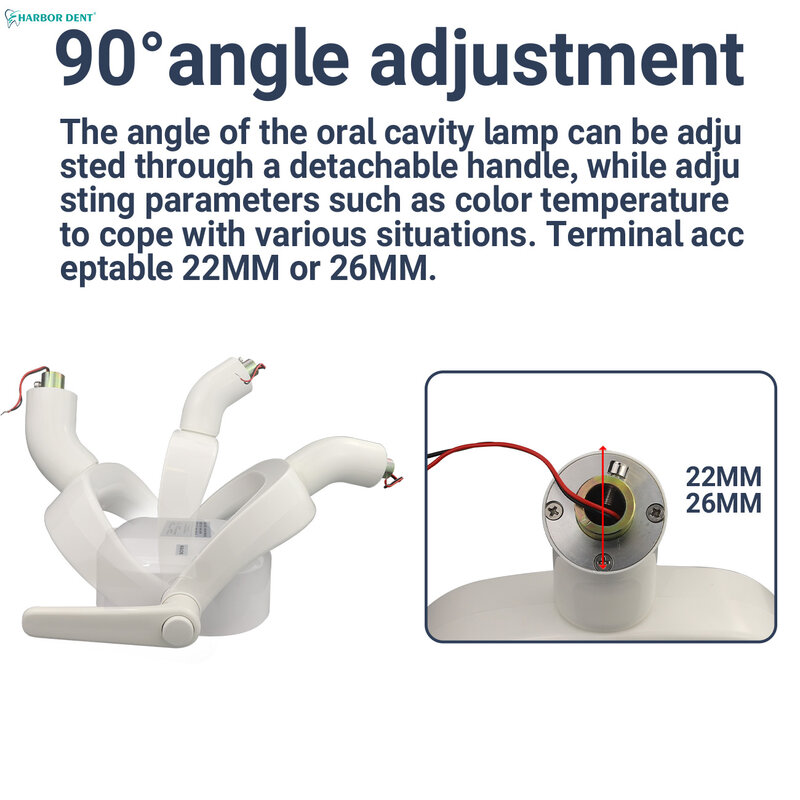 LED Peralatan Gigi Lampu Sensor Bayangan Gigi Multifungsi Lampu Operasi Kursi Implan Gigi