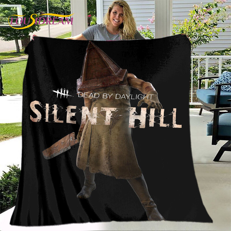 Silent Hill Horror Movie Game Zachte Pluche Deken, flanel Deken Worp Deken Voor Woonkamer Slaapkamer Bed Sofa Picknick Cover Kid