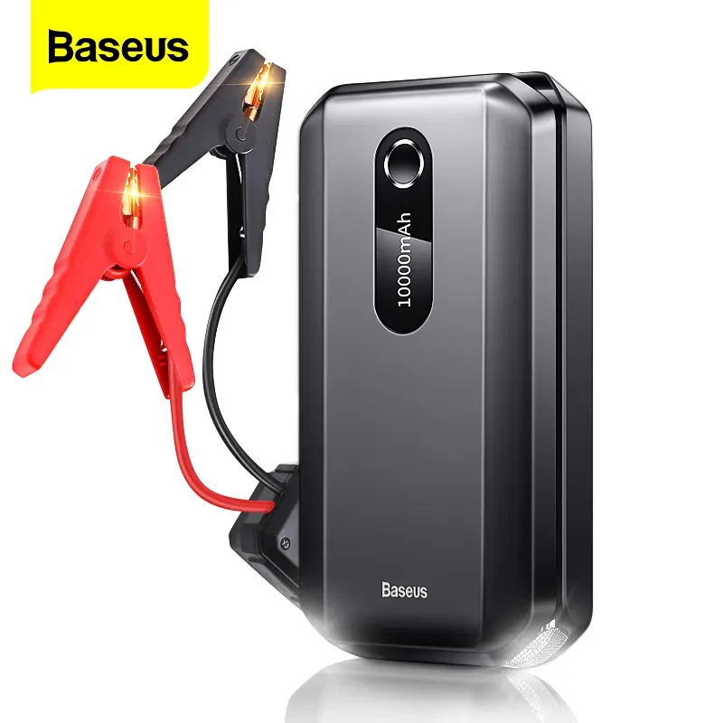 Baseus-Car Jump Starter Power Bank, impulsionador do carro portátil, carregador de bateria de emergência, dispositivo de partida, 20000mAh, 12000mAh, 12V, 2000A