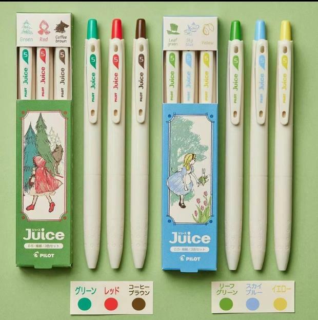 일본 PILOT 10 주년 기념 한정 주스 펜, 컬러 젤 펜, 일본 문구, 카와이 학용품