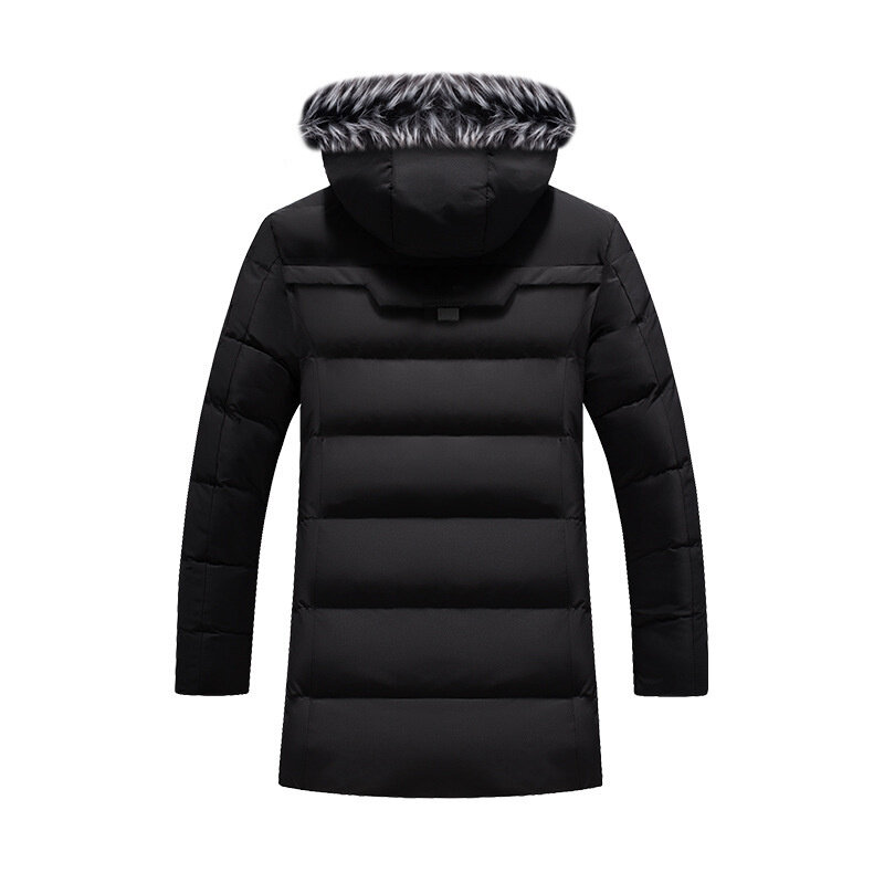 Chaqueta de algodón con capucha para hombre, ropa cálida de terciopelo, versión coreana, 2024