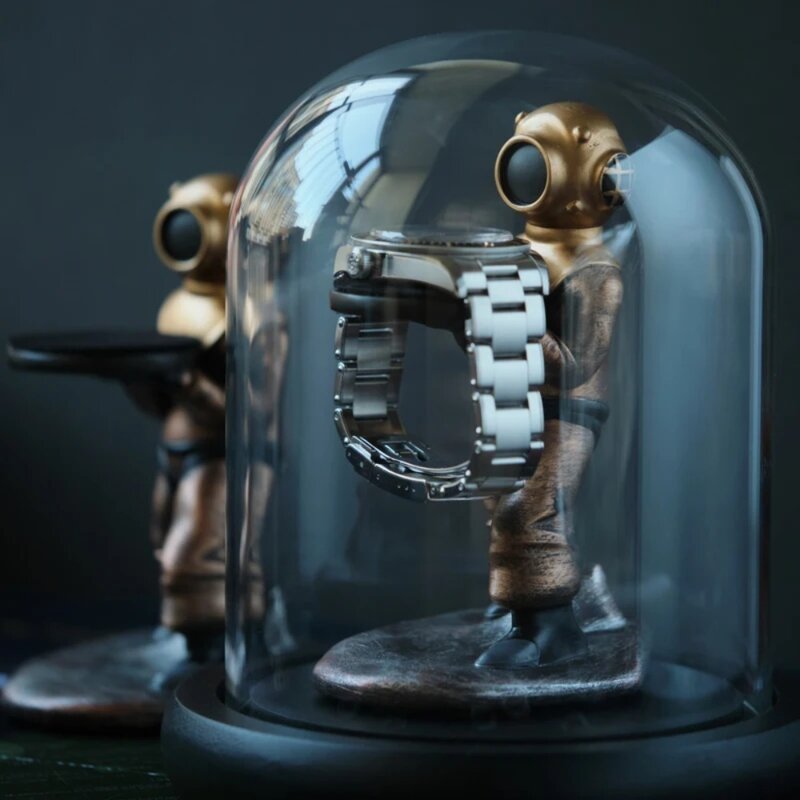 Supporto per orologio creativo in resina orologio da polso di lusso personalizzato espositore subacqueo organizzatore accessori per portaoggetti Premium