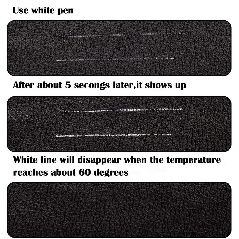 Marcatura in tessuto con penna a scomparsa ad alta temperatura cancellabile a caldo con 20 ricariche per penna cancellabili per pelle, tessuto