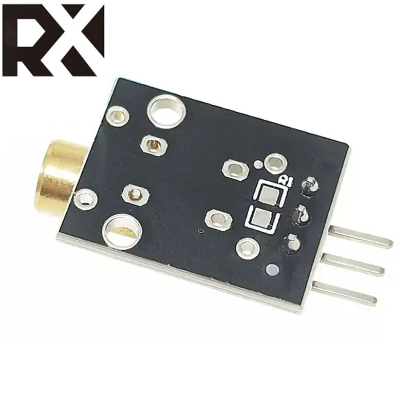 5pcs  KY-008 650nm Laser sensor Module 6mm 5V 5mW Red Laser Dot Diode Copper Head for Arduino