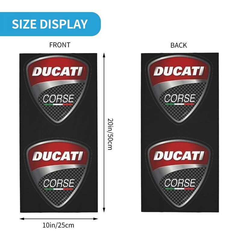 Ducatis Design Concept Motorcycle Bandana Neck Cover Printed Magic Scarf Multi-use Headwear Cycling for Men Women Adult Winter