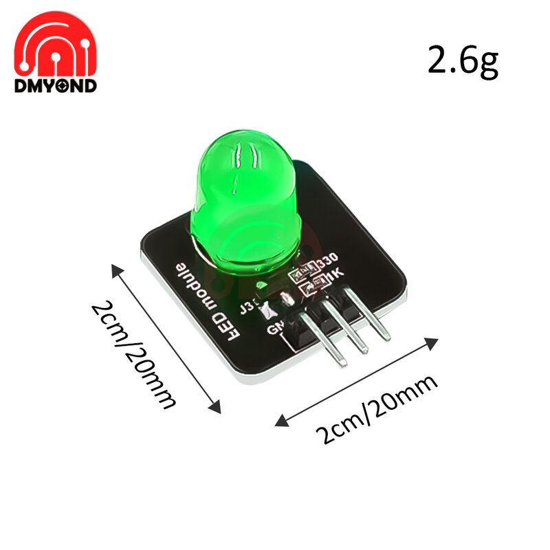 LED 발광 모듈 표시기, 발광 튜브, LED 표시기, DC3.3V-5V 광 센서, 10mm