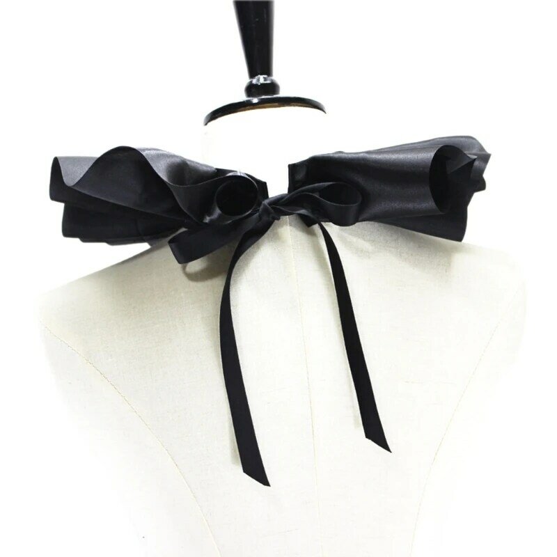 Victorian Collar Ruffled Collar Lapel Collar for Shirt Blouse Decorative Spread False Collar