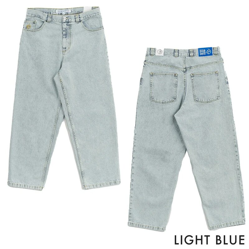 Jeans bordados vintage para casais, menino grande, padrão Y2K, calças de basquete largas, streetwear de skate, roupa azul retrô, venda quente