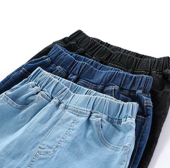 Pantalones cortos modernos para niño y niña, calzas informales de estilo Hip Hop, color azul