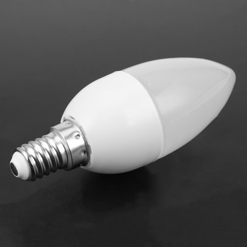 Lámparas LED de 18 piezas, bombillas de vela, 2700K, AC220-240V, E14, 470LM, 3W, blanco frío