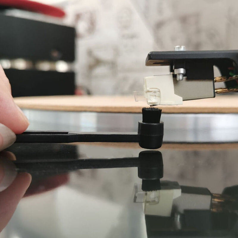Kohlefaser-Vinyl-Plattenspieler Plattenspieler-Stift bürste Anti statisches Nadel reinigungs werkzeug für die Reinigung von Phono patronen