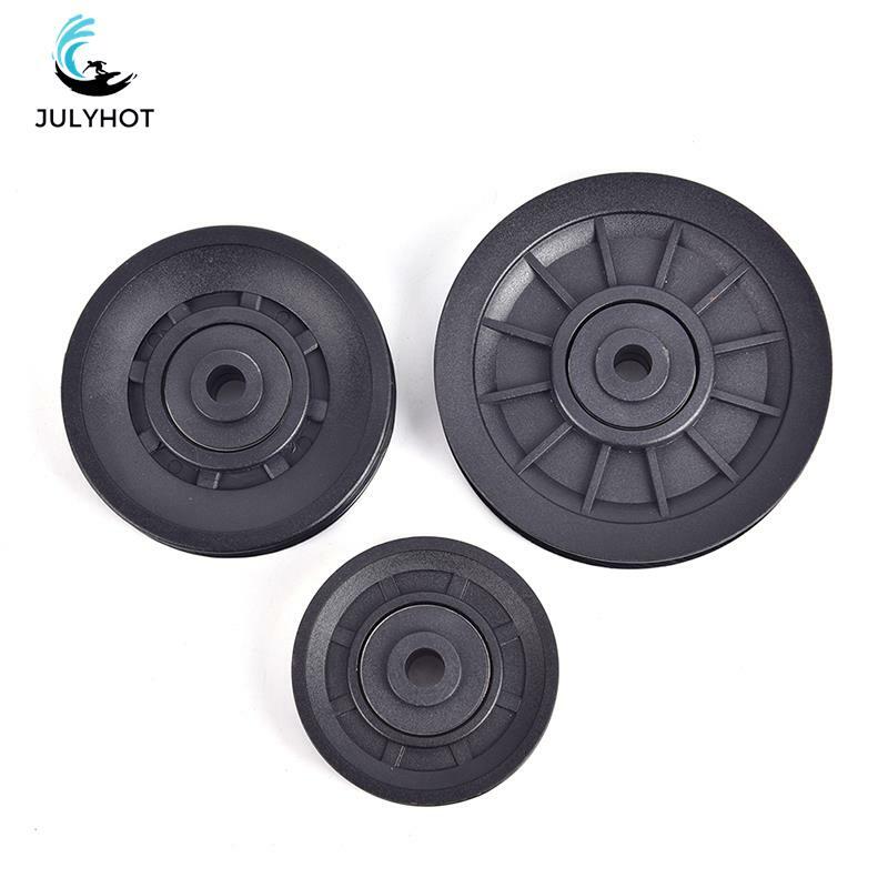 4 Pcs/Lot 70mm/90mm/105mm Diameter Wearproof Nylon Bearing Pulley Wheel Cable Gym Fitness Equipment Part Wholesale Universal