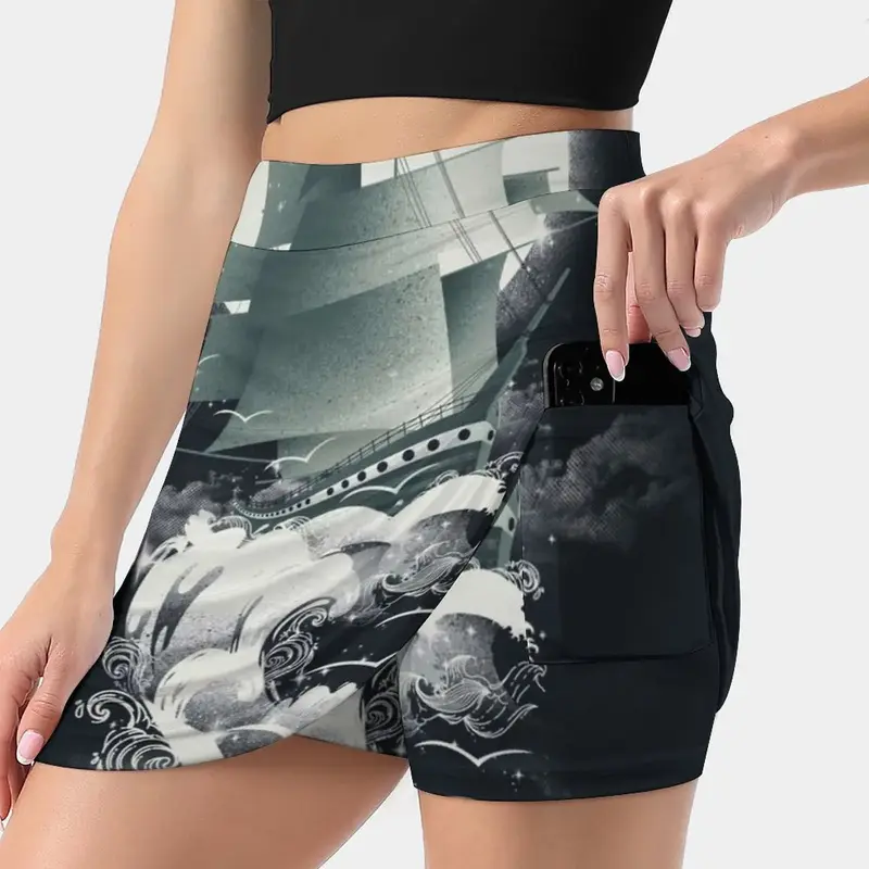 Женская юбка «Книга приключений», летняя одежда Y2K, брюки в стиле K-POP с карманами, юбка для книг и путешествий, 2023