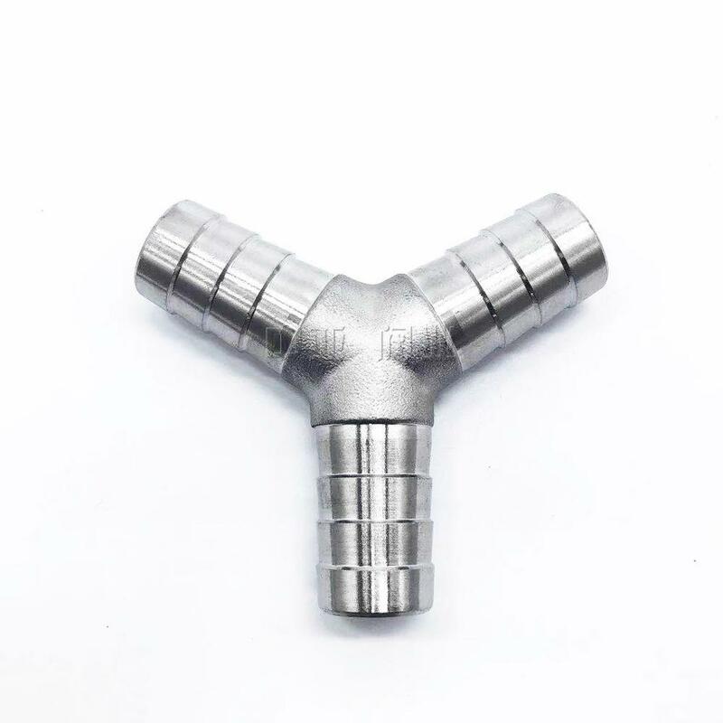 304 Stainless Steel Y-Shape Tee Barb Hose Fittings 6mm- 40mm 3 Way Hose Tube Barb Barbed Coupling