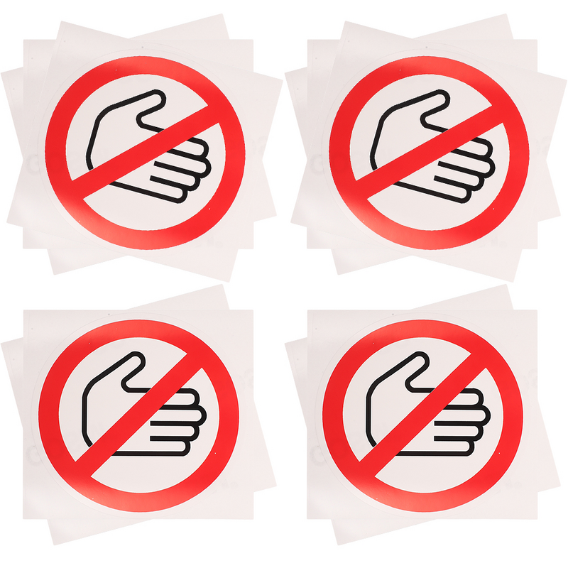 Non toccare adesivi etichette di sicurezza decalcomania No Touch Sign adesivi non avvertimento decalcomanie segni auto sicurezza adesivo attenzione
