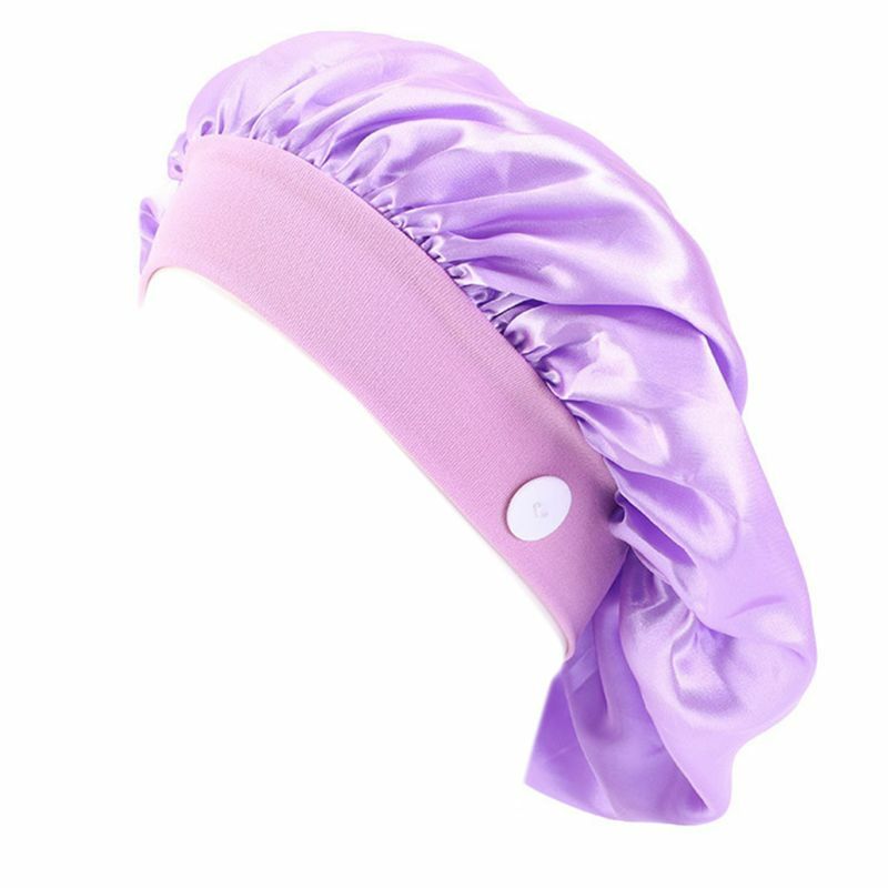 Unisex satijn voor grote motorkap met knop Gezichtsmaskerhouder voor verpleegsters Artsen Anti-strak oor voor Tu Drop