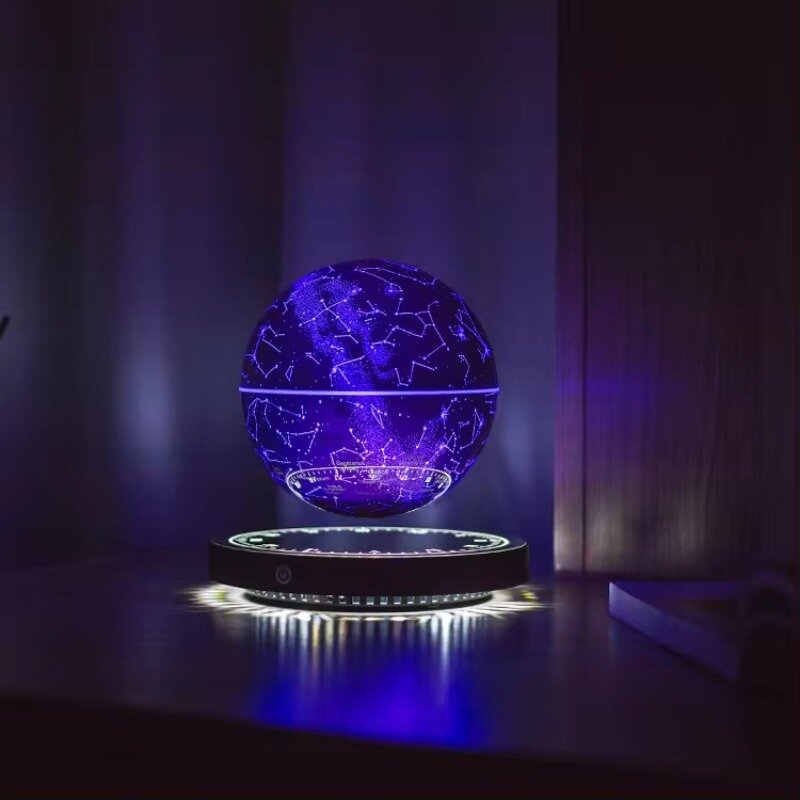 Lampu dekorasi ruang tamu mewah Modern, lampu levitasi magnetik Led cahaya ruang berbintang kebaruan melayang hadiah