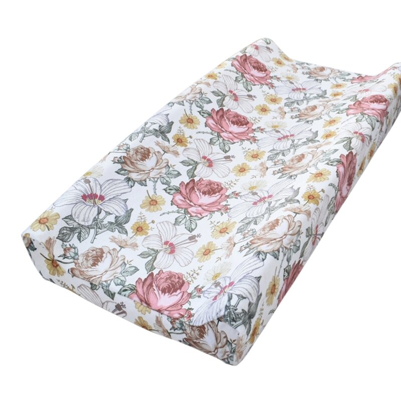 Capa almofada para troca fraldas com impressão manga confortável e fácil limpar