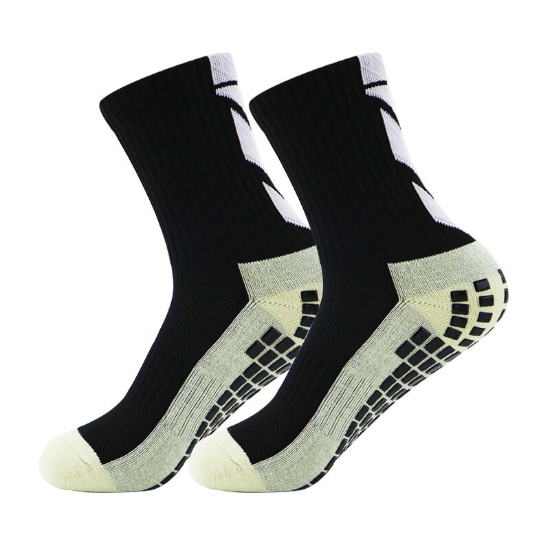 Quality Cotton Anti Slip High Non Slip Suction Grip Football Socks Cotton Sport Cycling Running Riding Socks