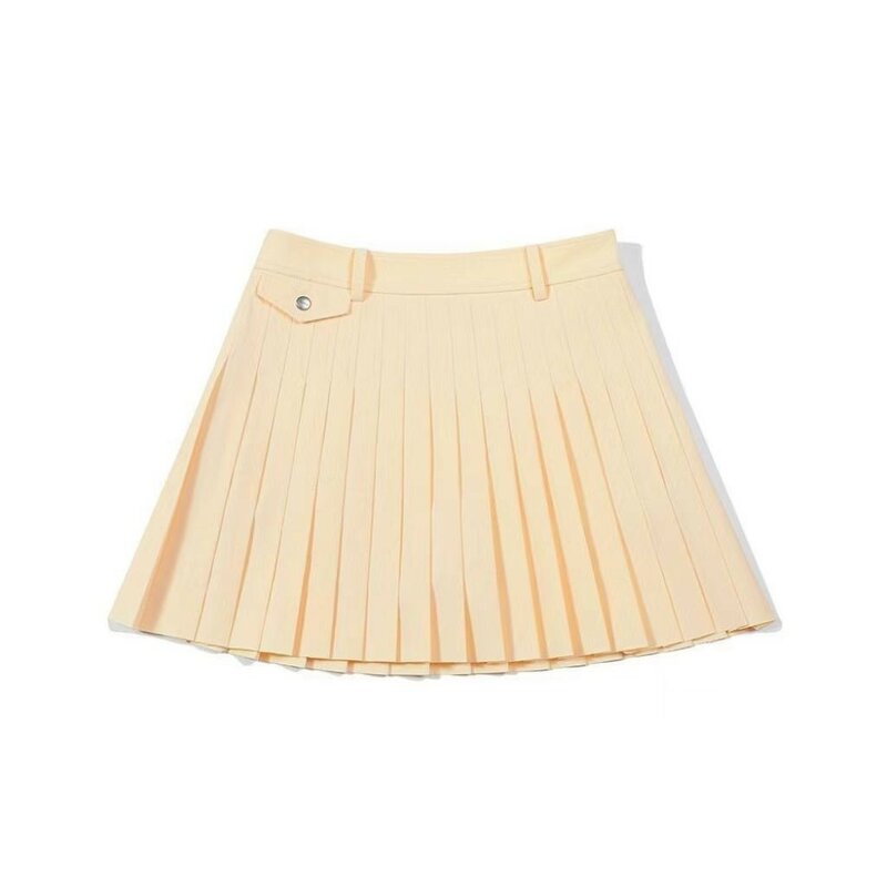 Classic women's golf wear, casual sports pleated skirt, non-slip, solid color, best-selling, new in 2024