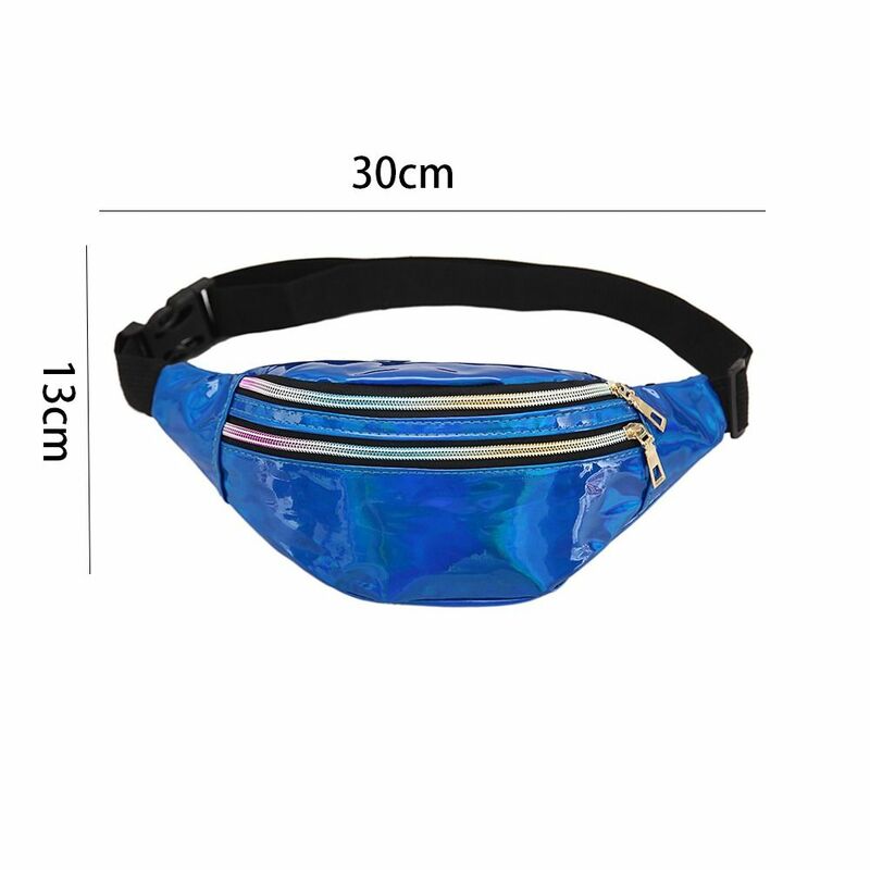 PVC Waist Bag Fashion Waterproof Lightweight Casual Chest Handbag Korean-Style Large Capacity Sports Bag