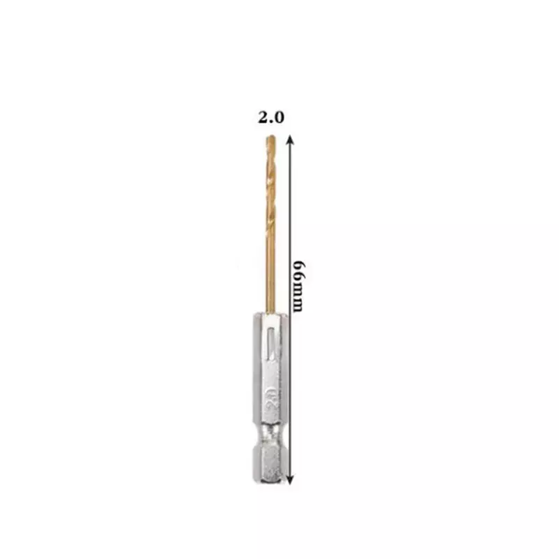 Brand New Drill Bit Hex Shank 4.0mm/0.16\" 4.5mm/0.18\" 4.8mm/0.19\" 5.0mm/0.20\" Gold 1pc 2.0mm/0.08\" Plastic