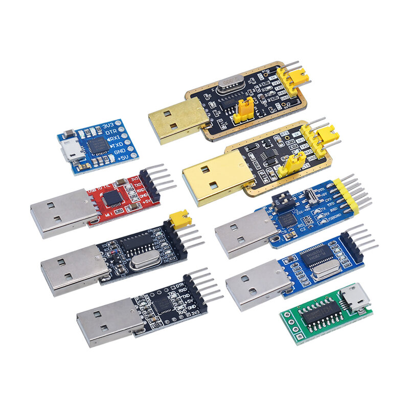Módulo CH340 USB a TTL CH340G, actualización, descarga una placa de cepillo de cable pequeño, placa de microcontrolador STC, USB a serial en su lugar PL2303
