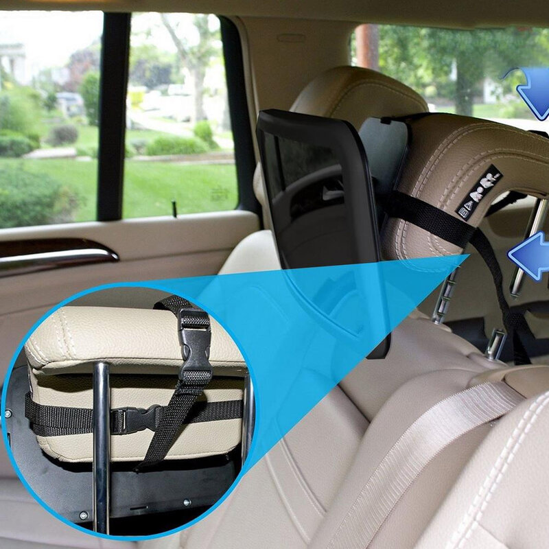 Espelho retrovisor para monitoramento do interior do carro, 360 graus, ajustável, à prova de quebras, acessório de segurança infantil