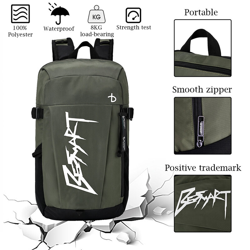 BE-mochilas impermeables inteligentes para hombre y mujer, mochilas escolares de moda para ordenador de 13,5 pulgadas, mochila de viaje para negocios, deporte y gimnasio