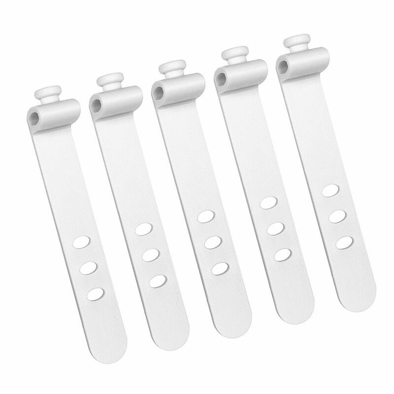 10Pcs Adjustable Winder Reusable Silicone Fastening Cable Strap Tape Soft Wire Organizer Management Earphone Date Cable Tie Cord