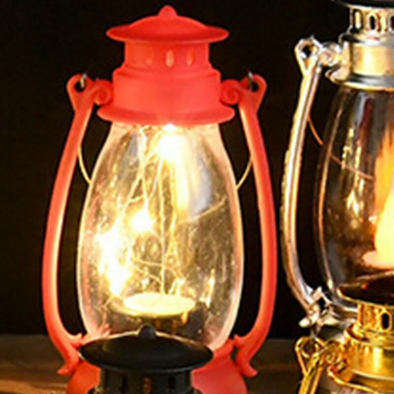 Vintage LED Candle Light, Desktop Lantern, fio de cobre, lanterna suspensa estética, Home Decorações