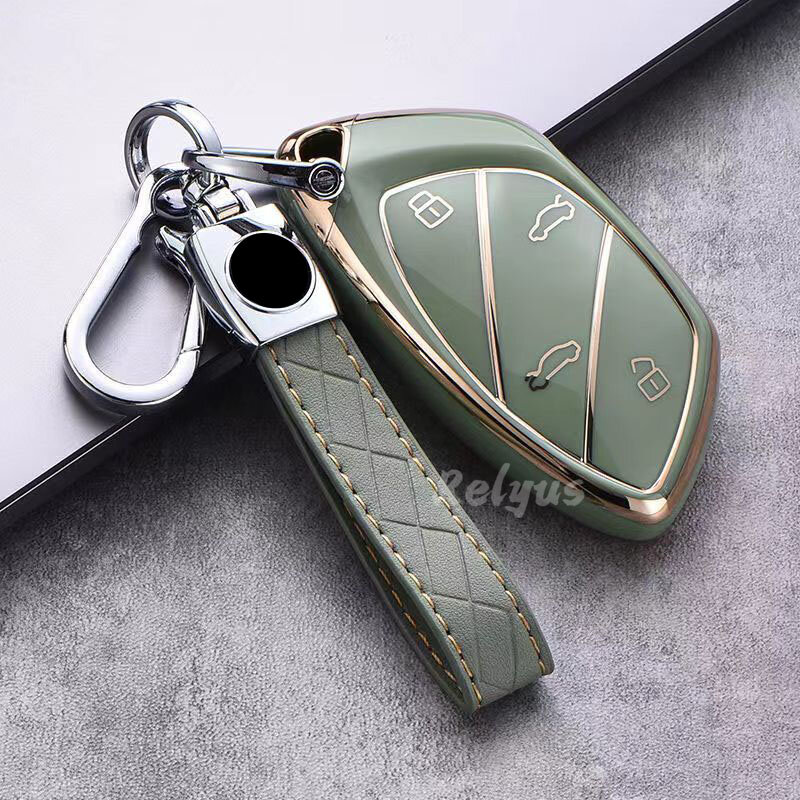 Soft TPU Car Smart Key Case Cover Fob for Roewe Marvel-X Feifan Marvel-R 2018 2019 2020 2021 Keyless Protector Shell Accessories