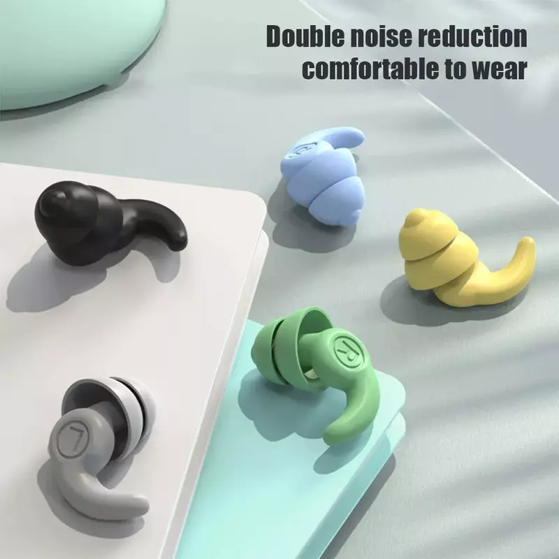 Anti-Noise-Silikon-Ohr stöpsel Wasserdichte Schwimm-Ohr stöpsel zum Schlafen Tauchen Surf Soft Comfort Natation Schwimm-Gehörschutz