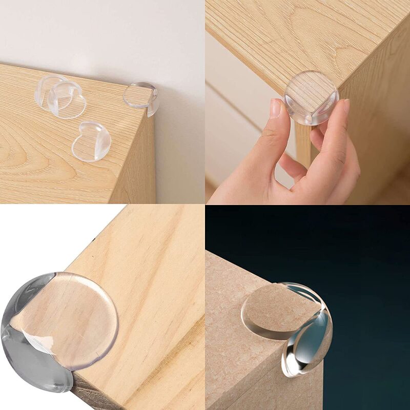 10Pcs Kids Anti-Collision Corner Household Table Corner Transparent Rubber Baby Safety Protection Security Guard Accessories