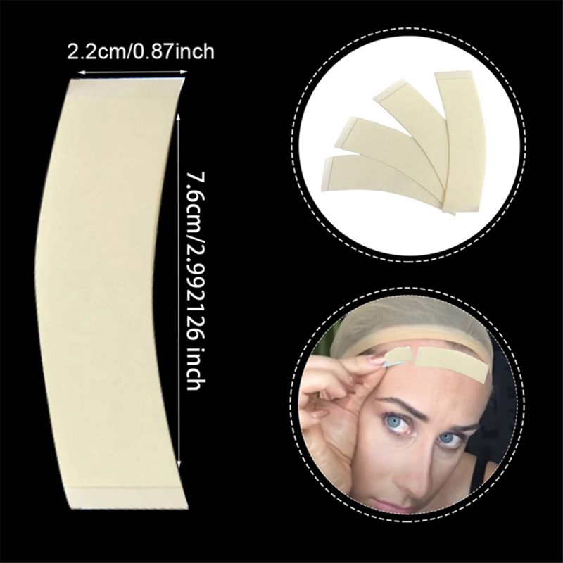 Tiras de extensión de sistema de cabello adhesivo fuerte, cinta de doble cara, resistente al agua para peluquín/Peluca de encaje, 108 unids/lote