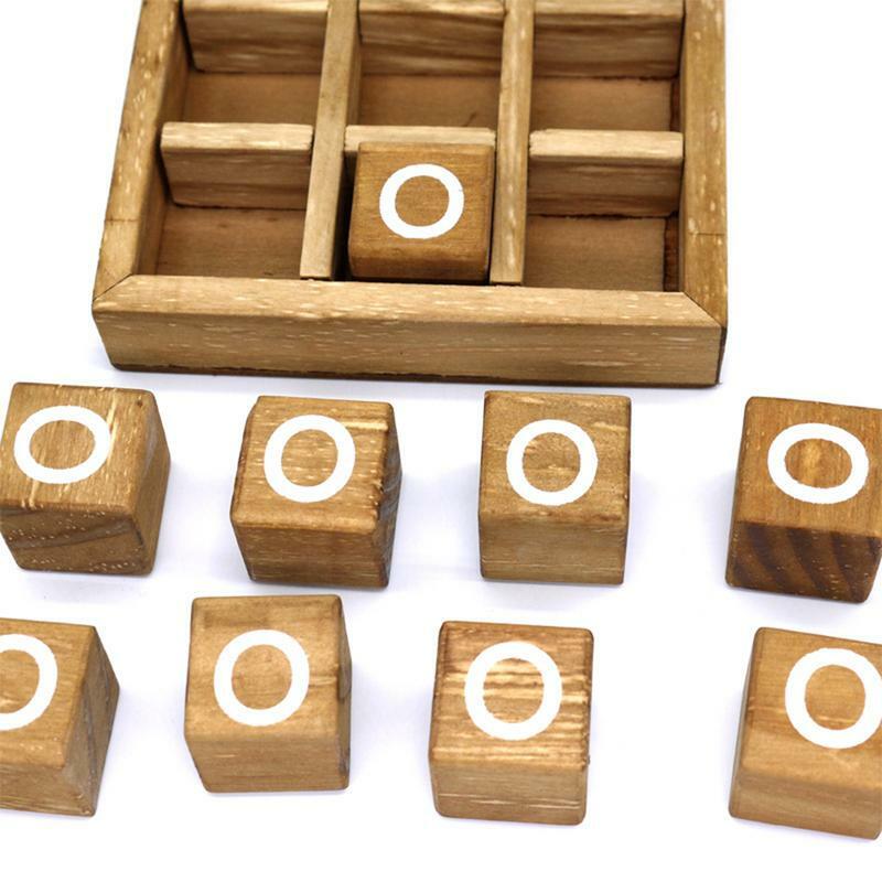 XO gioco da tavolo in legno giocattolo per il tempo libero interazione genitore-figlio gioco da tavolo scacchi sviluppo gioco di Puzzle intelligente giocattoli educativi