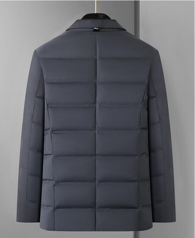 2023 New Men's Fashion Warm Everything Down Jacket Down High-grade Korean Version of The British Style Leisure Blazer