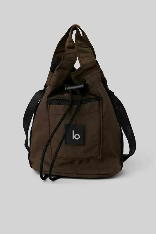 LO-Sac de yoga portable pour femme, sac à bandoulière, sac de maquillage, sac de sport de loisirs en plein air, sac à téléphone noir